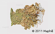 Satellite 3D Map of LIMARI, cropped outside