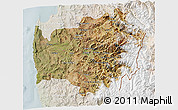 Satellite 3D Map of LIMARI, lighten