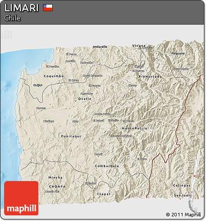 Shaded Relief 3D Map of LIMARI