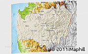 Shaded Relief 3D Map of LIMARI, physical outside