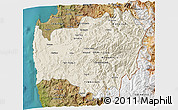 Shaded Relief 3D Map of LIMARI, satellite outside