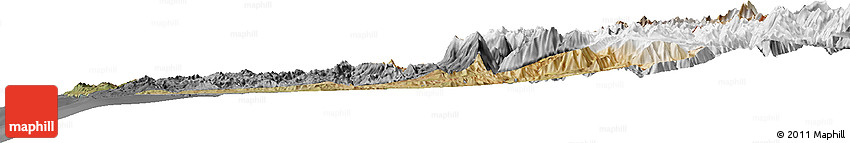 Satellite Horizon Map of LIMARI, desaturated