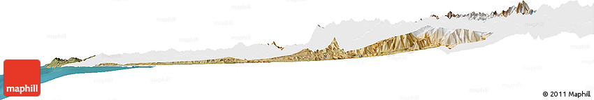 Satellite Horizon Map of LIMARI, single color outside