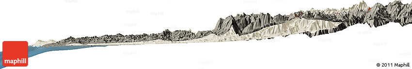 Shaded Relief Horizon Map of LIMARI, darken Shaded Relief Horizon Map of LIMARI, darken