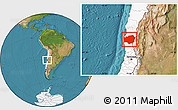 Satellite Location Map of LIMARI, highlighted country