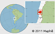 Savanna Style Location Map of LIMARI, highlighted country