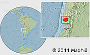 Savanna Style Location Map of LIMARI, hill shading