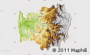 Physical Map of LIMARI, cropped outside
