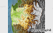 Physical Map of LIMARI, darken
