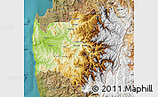 Physical Map of LIMARI, satellite outside