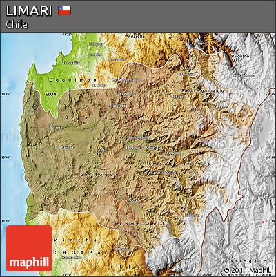 Satellite Map of LIMARI, physical outside