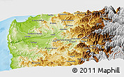 Physical Panoramic Map of Ovalle