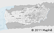 Gray Panoramic Map of LIMARI, single color outside