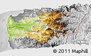 Physical Panoramic Map of LIMARI, desaturated