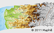 Physical Panoramic Map of LIMARI