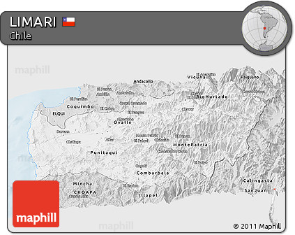 Silver Style Panoramic Map of LIMARI