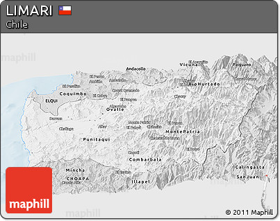 Silver Style Panoramic Map of LIMARI