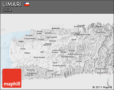 Silver Style Panoramic Map of LIMARI