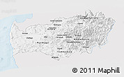 Silver Style Panoramic Map of LIMARI, single color outside