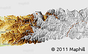 Physical Panoramic Map of Rio Hurtado
