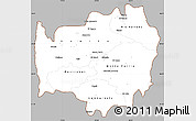 Gray Simple Map of LIMARI, cropped outside