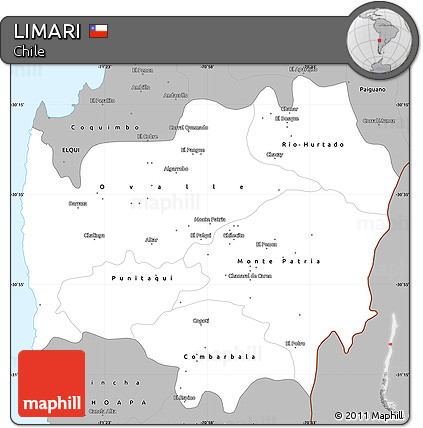 Gray Simple Map of LIMARI
