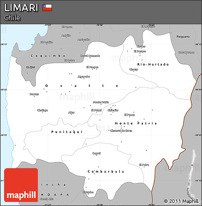 Gray Simple Map of LIMARI