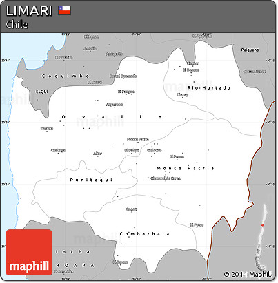 Gray Simple Map of LIMARI