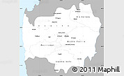 Gray Simple Map of LIMARI, single color outside