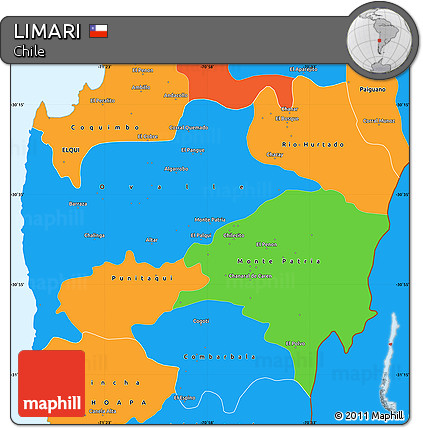 Political Simple Map of LIMARI