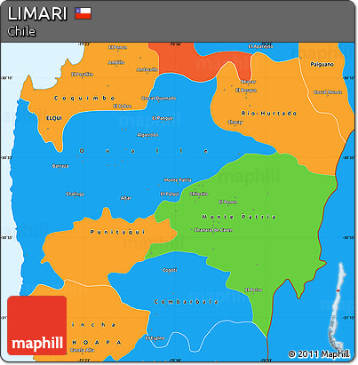 Political Simple Map of LIMARI