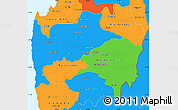 Political Simple Map of LIMARI