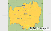 Savanna Style Simple Map of LIMARI, cropped outside