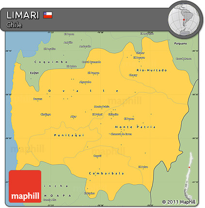 Savanna Style Simple Map of LIMARI