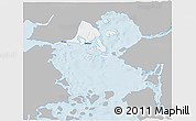 Gray 3D Map of Calbuco (Is.), single color outside