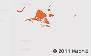 Political 3D Map of Calbuco (Is.), cropped outside