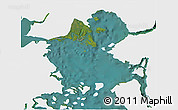 Satellite 3D Map of Calbuco (Is.), single color outside