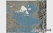 Shaded Relief 3D Map of Calbuco (Is.), darken