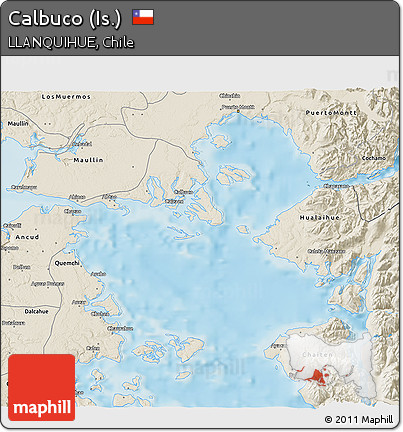 Shaded Relief 3D Map of Calbuco (Is.)