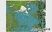 Shaded Relief 3D Map of Calbuco (Is.), satellite outside