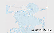 Silver Style 3D Map of Calbuco (Is.), single color outside