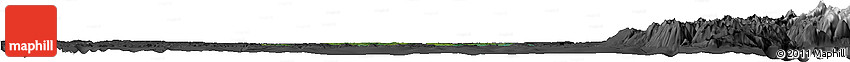 Satellite Horizon Map of Calbuco (Is.), darken, desaturated