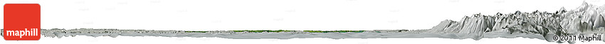 Satellite Horizon Map of Calbuco (Is.), lighten, semi-desaturated