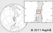 Blank Location Map of Calbuco (Is.), highlighted country