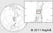 Blank Location Map of Calbuco (Is.), highlighted parent region