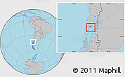 Gray Location Map of Calbuco (Is.)