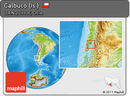 Physical Location Map of Calbuco (Is.)