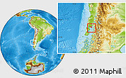 Physical Location Map of Calbuco (Is.)