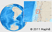 Shaded Relief Location Map of Calbuco (Is.)