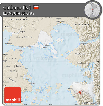 Classic Style Map of Calbuco (Is.)